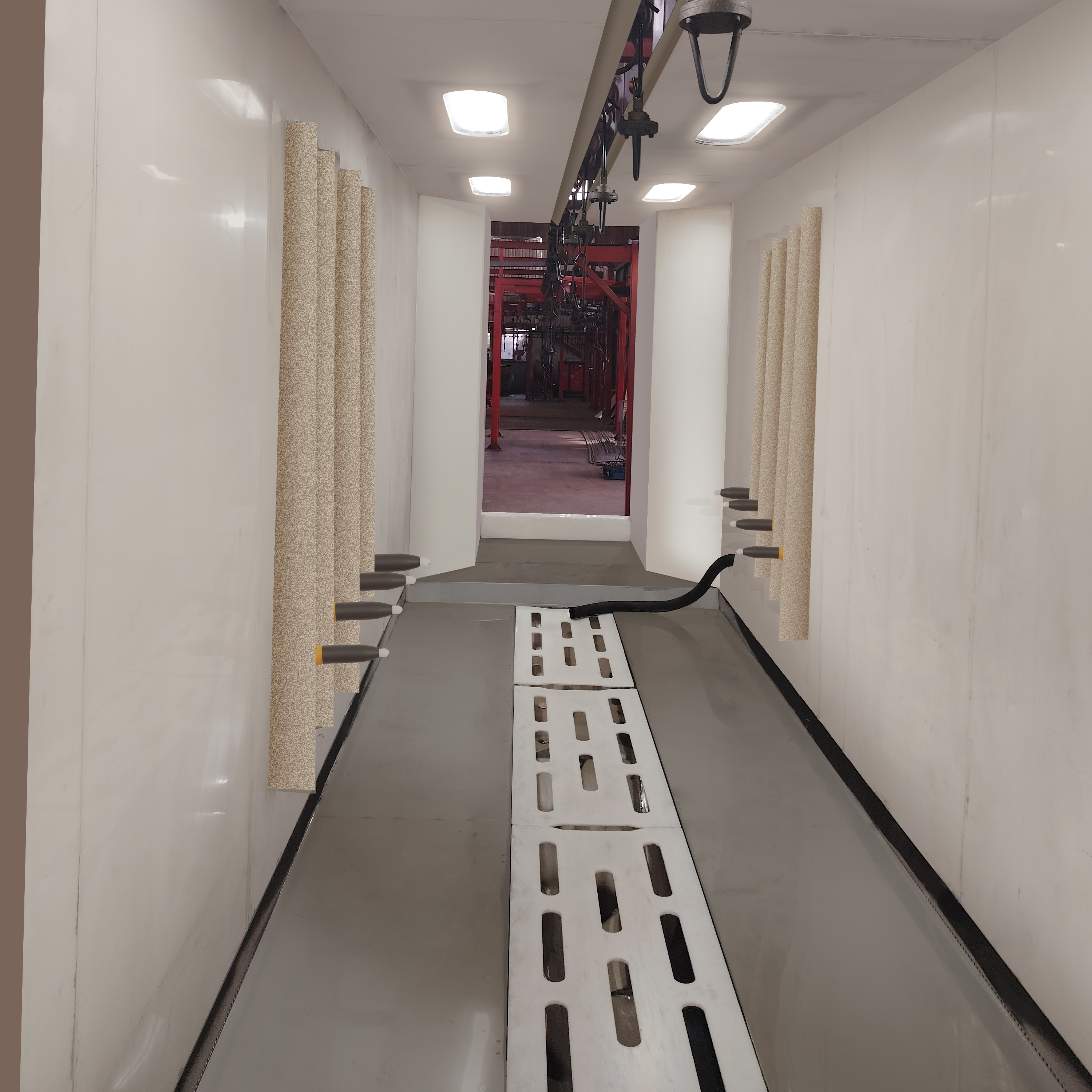 Suelo de cabina autolimpiante