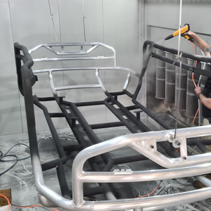 Línea Manual de Pintura en Polvo Para Piezas Grandes y Voluminosas