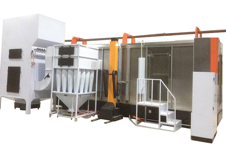 automatic powder coating booth