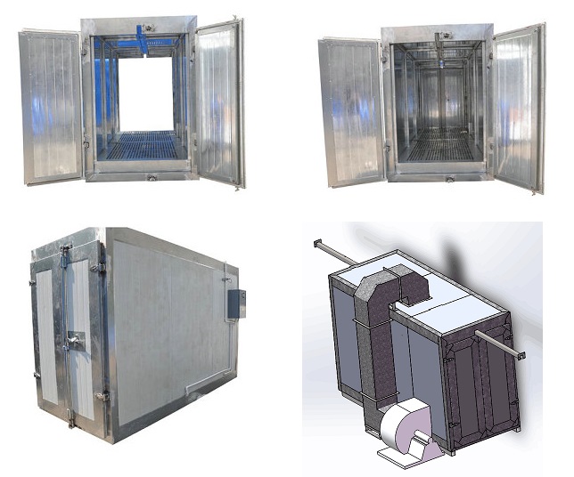 Horno El&eacute;ctrico de Curado de Polvos con Riel Superior COLO-2447